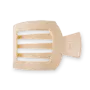 Flat Square Hair Clip - Large - Almond Beige