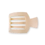 Flat Square Hair Clip - Medium - Almond Beige