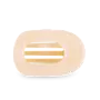 Flat Round Hair Clip - Large - Almond Beige