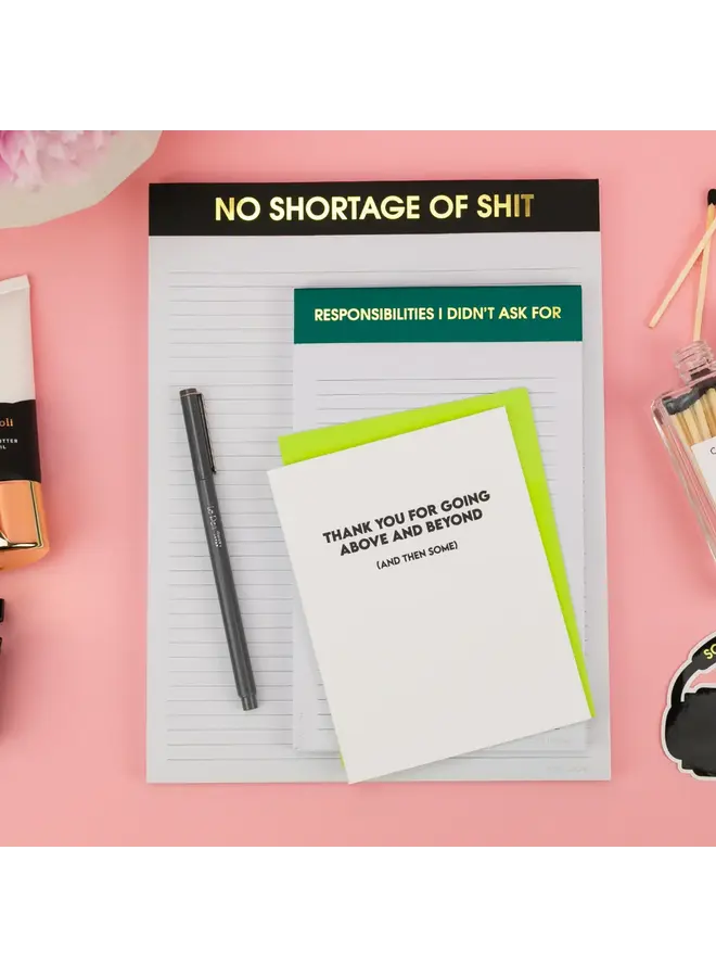 Responsibilities I Didn't Ask For Notepad