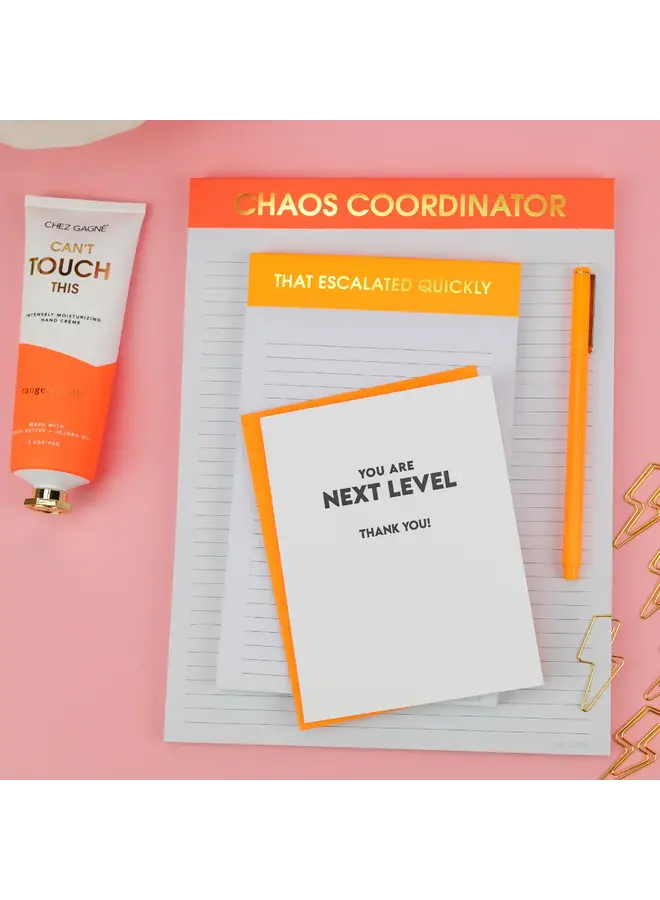 That Escalated Quickly Notepad
