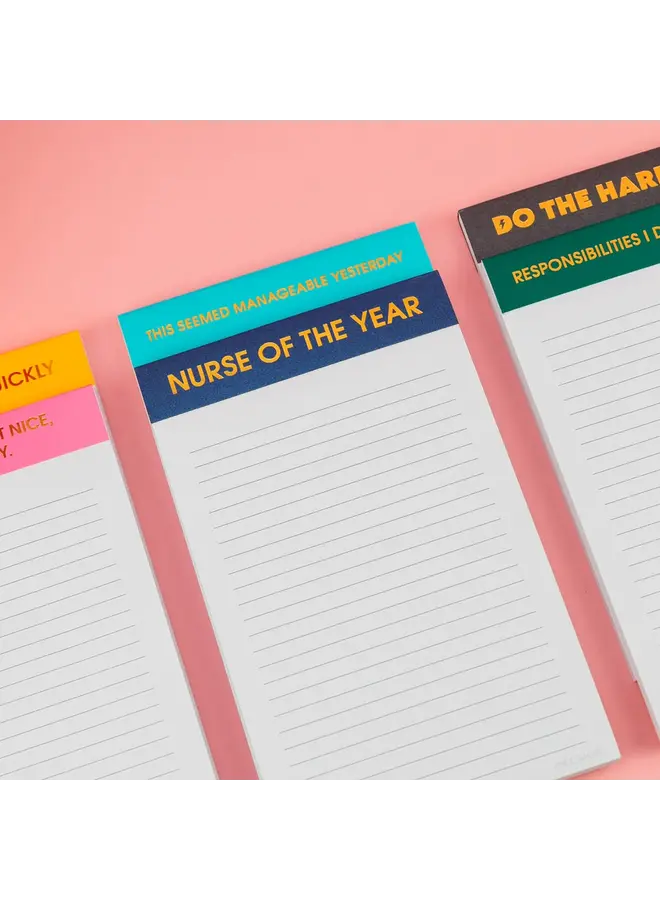 Nurse Of The Year Notepad