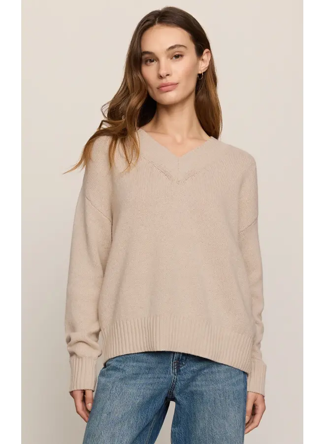 Cloud Spun V-Neck Sweater-