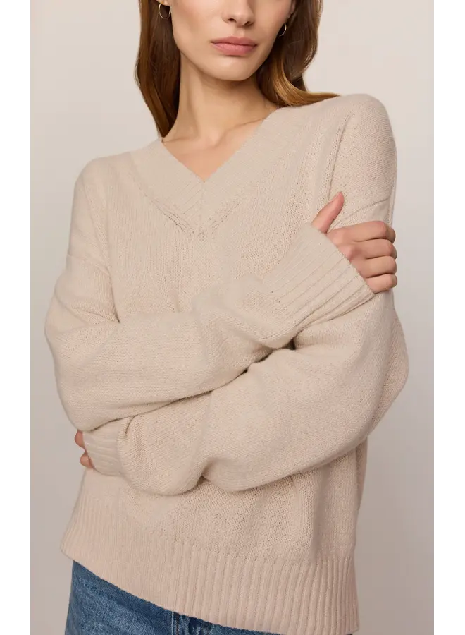 Cloud Spun V-Neck Sweater-