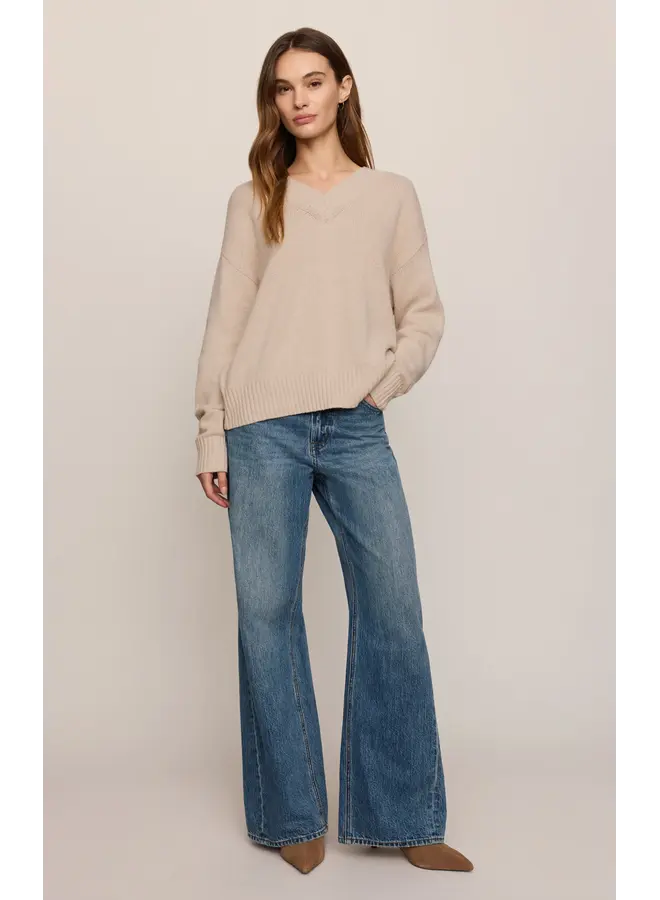 Cloud Spun V-Neck Sweater-