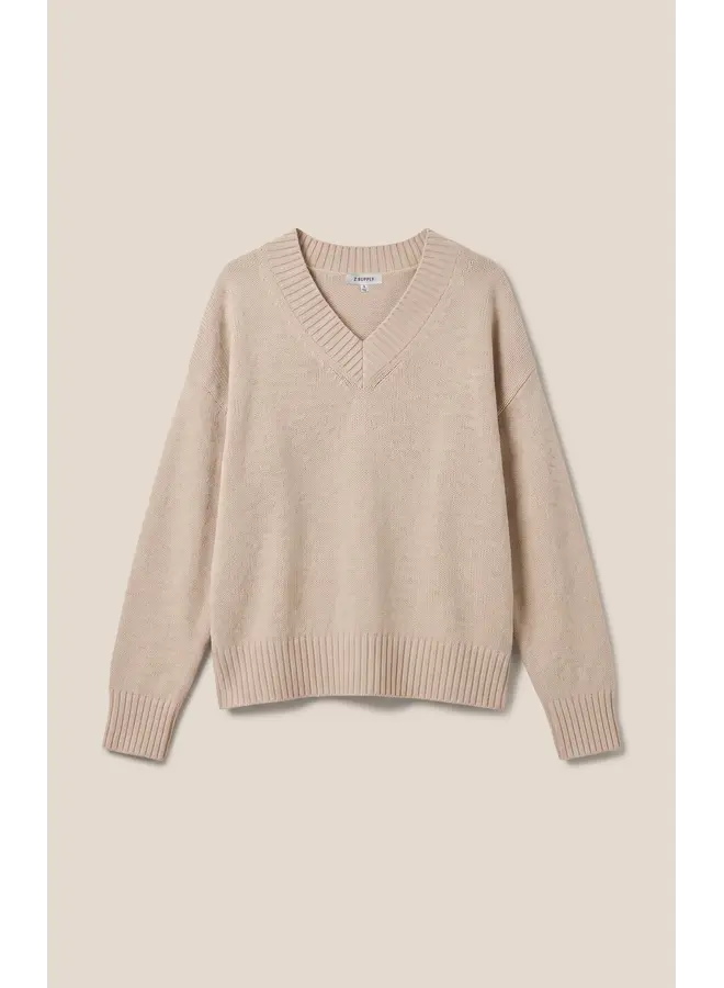 Cloud Spun V-Neck Sweater-