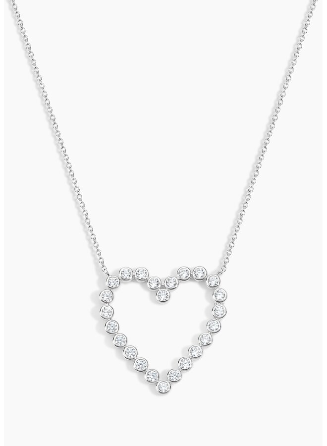 Fall In Love Necklace Silver