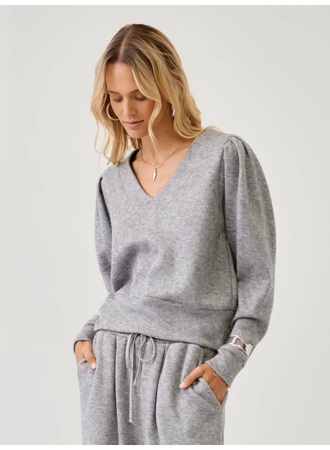 Cambria Pleated Sleeve Top-