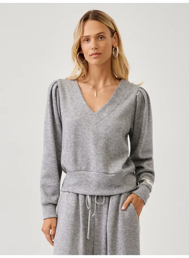 Cambria Pleated Sleeve Top-