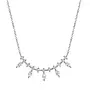 14K W/G Diamond Marquise Necklace