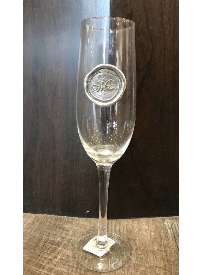 Champagne Flute- Mrs.