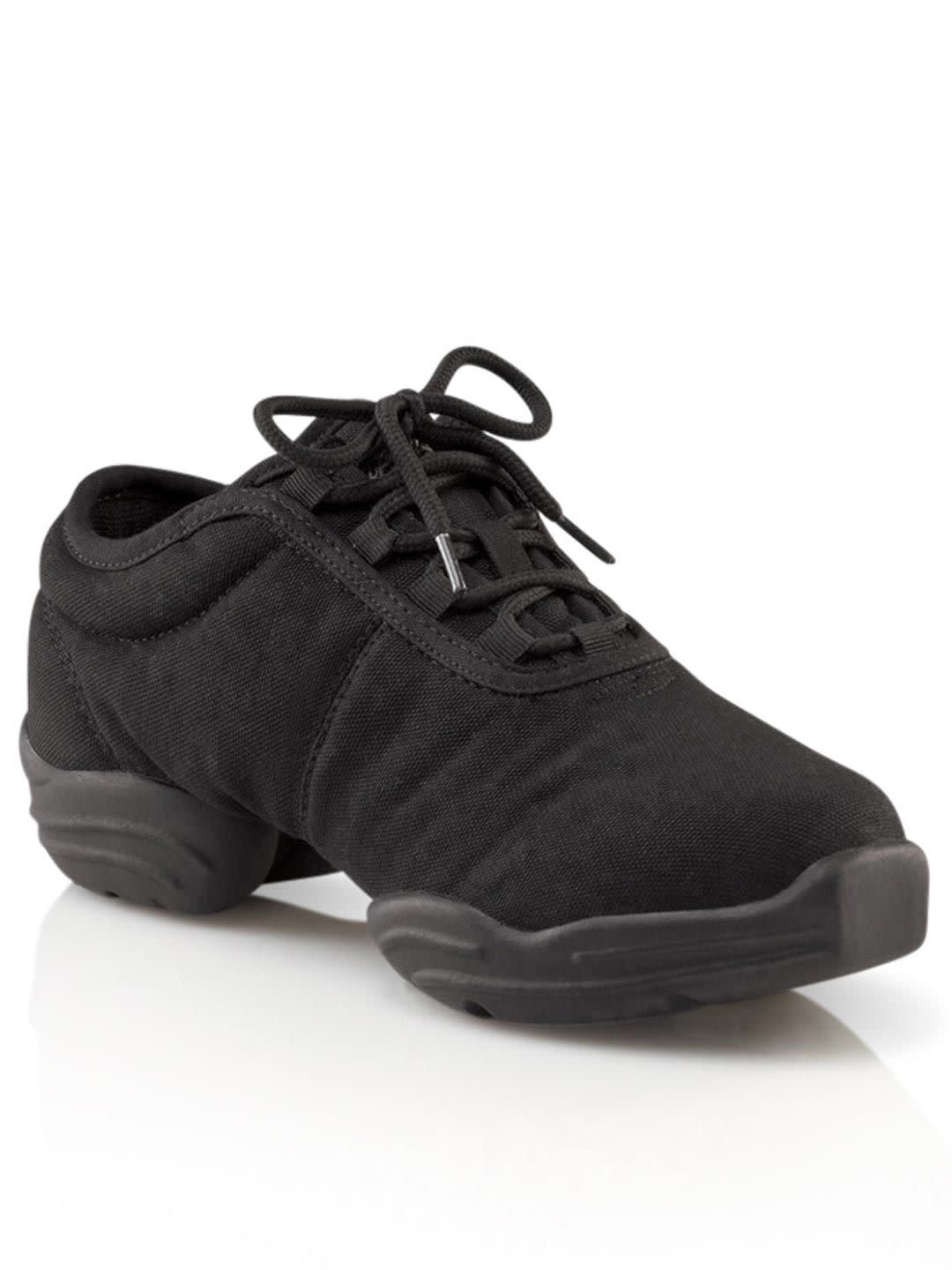 Capezio Black Canvas Dance Sneaker - Large Sizes - Dance Plus Miami