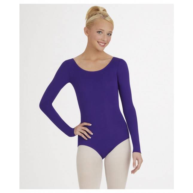 Capezio Children's Long Sleeve Nylon Leotard - Baum's Dancewear