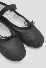 Bloch/Mirella Bloch Black Leather Full Sole Ballet Slippers - Child