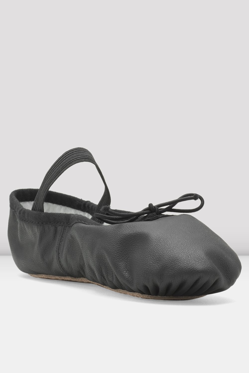 Bloch/Mirella Bloch Black Leather Full Sole Ballet Slippers - Child