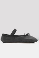 Bloch/Mirella Bloch Black Leather Full Sole Ballet Slippers - Child