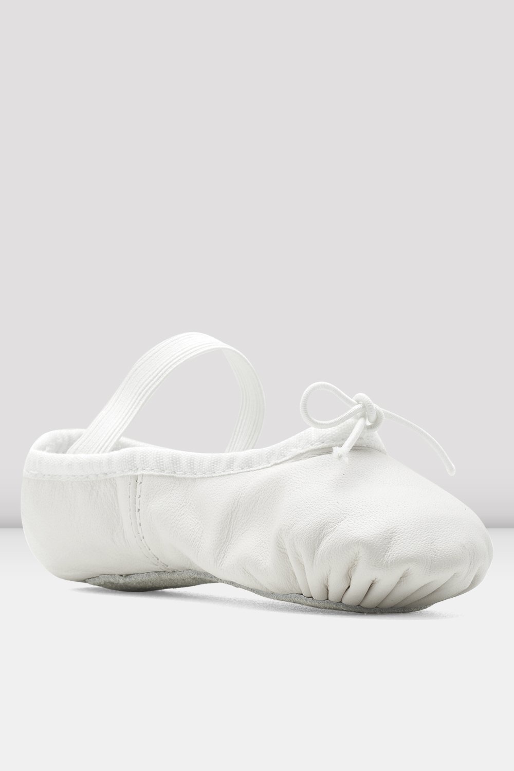 Bloch/Mirella White Leather Full Sole Ballet Slippers (Child) - S0205G