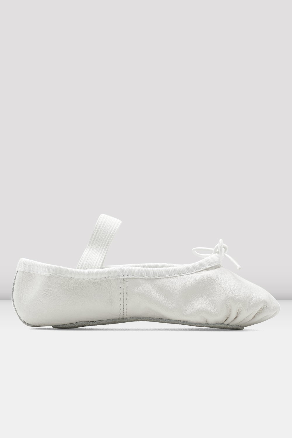 Bloch/Mirella White Leather Full Sole Ballet Slippers (Child) - S0205G