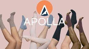 Apolla The Performance Shock With Traction Crew Compression Sock