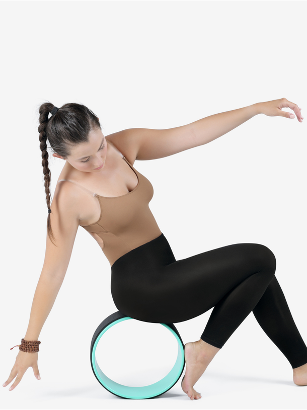 Details about   NEW Yoga Wheel BH1530 by Capezio Gracious Green Back Stretch 