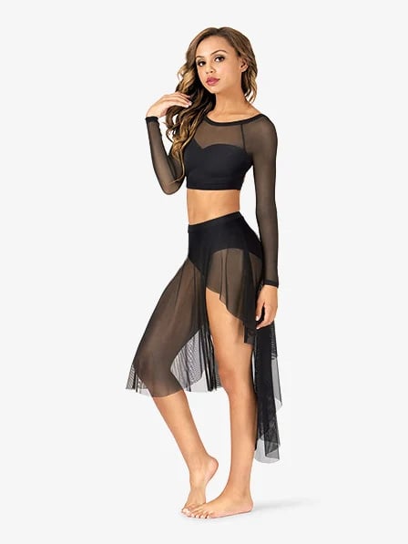 Bodywrappers Asymmetrical Dance Skirt - NL9110