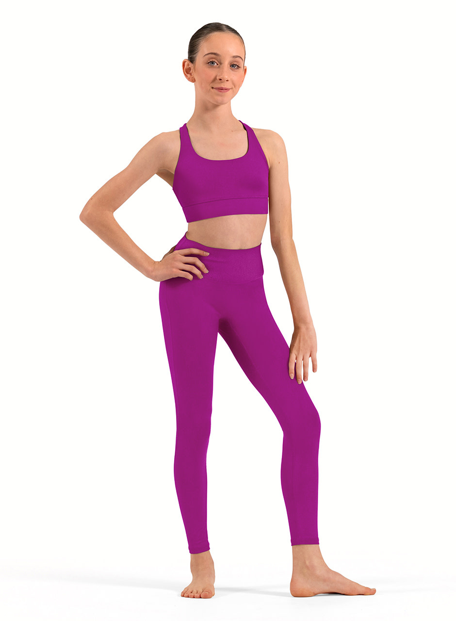 Bloch/Mirella Bloch Girls Lainey Rib High Waist Legging - CP80009