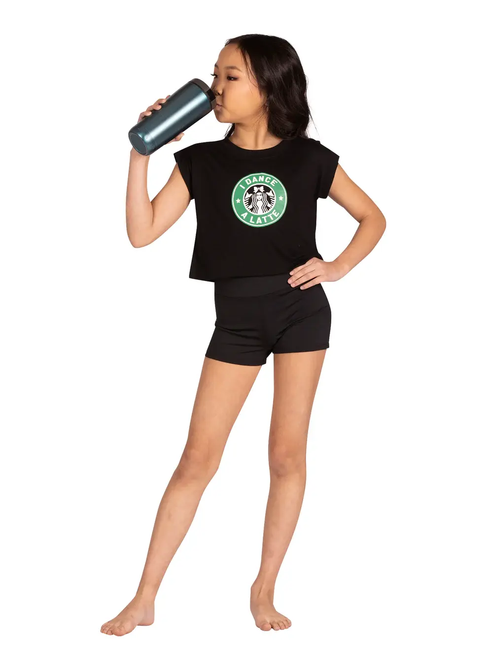 Danshūz 25316C Dance Latte Tee BLK