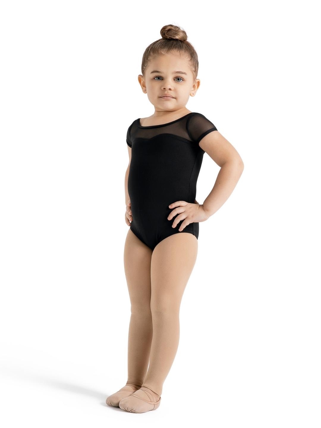Capezio Capezio Girls' Mesh Yoke Short Sleeve Leotard - SE1039C