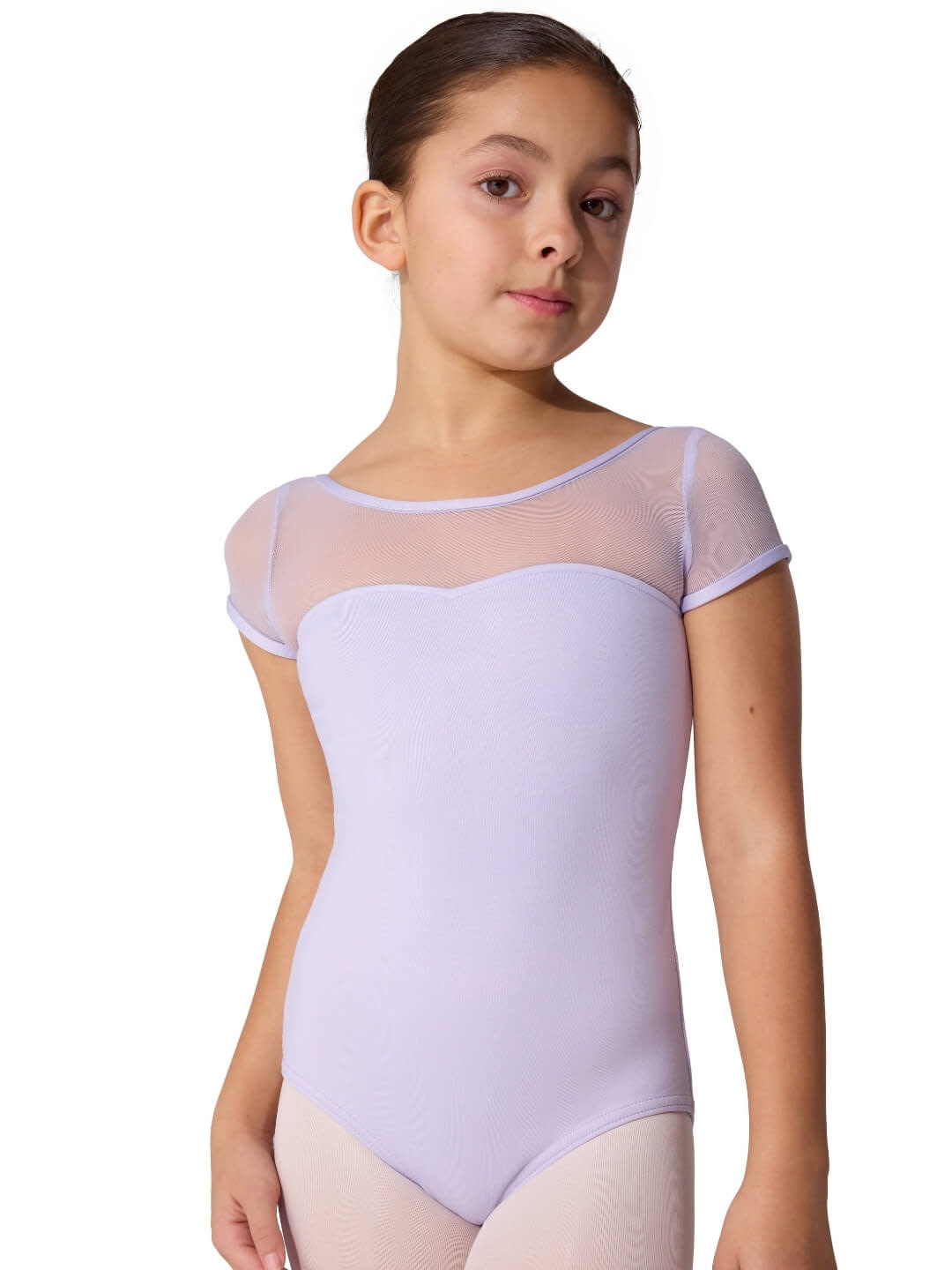 Capezio Capezio Girls' Mesh Yoke Short Sleeve Leotard - SE1039C