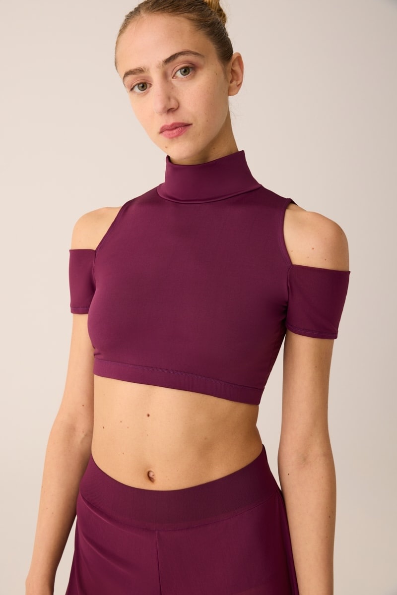 PRIDANCE Pridance Top Contemporanea Cold Shoulder Crop Top - 294