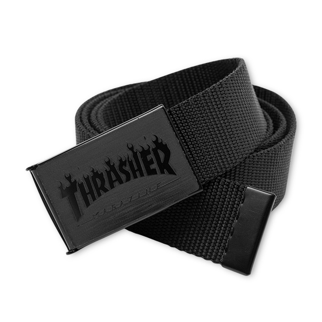 thrasher thrasher flame web belt