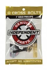 independent independent phillips 1in black gold hardware