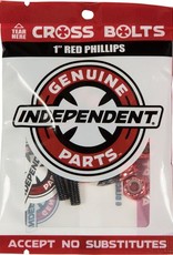 independent independent phillips 1in black red hardware