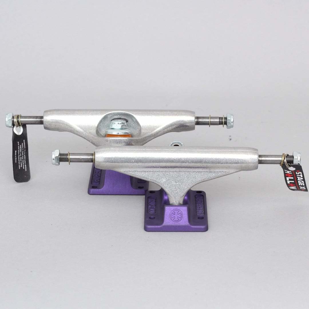 independent 159 hollow silver ano purple standard truck