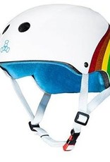 triple 8 triple 8 helmet certified sweatsaver rainbow sparkle white