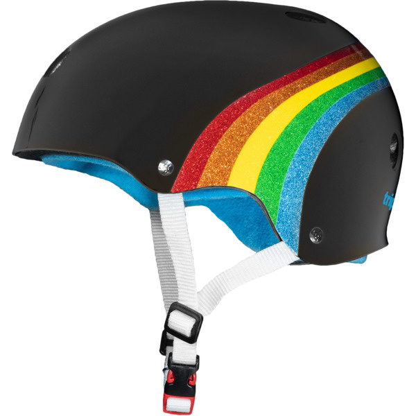 triple 8 triple 8 helmet certified sweatsaver rainbow sparkle black