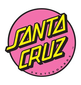 santa cruz santa cruz other dot 3in x 3in pink sticker