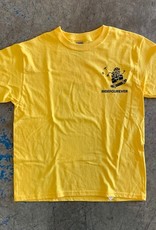 youth skate camp yellow tee