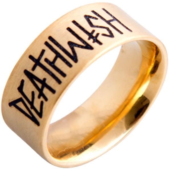 deathwish deathwish deathspray gold ring