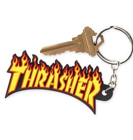 thrasher flame logo keychain