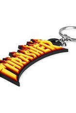thrasher flame logo keychain