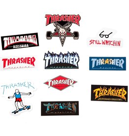 thrasher thrasher logo 4in sticker