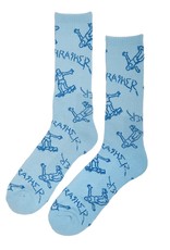 thrasher gonz logo blue crew socks