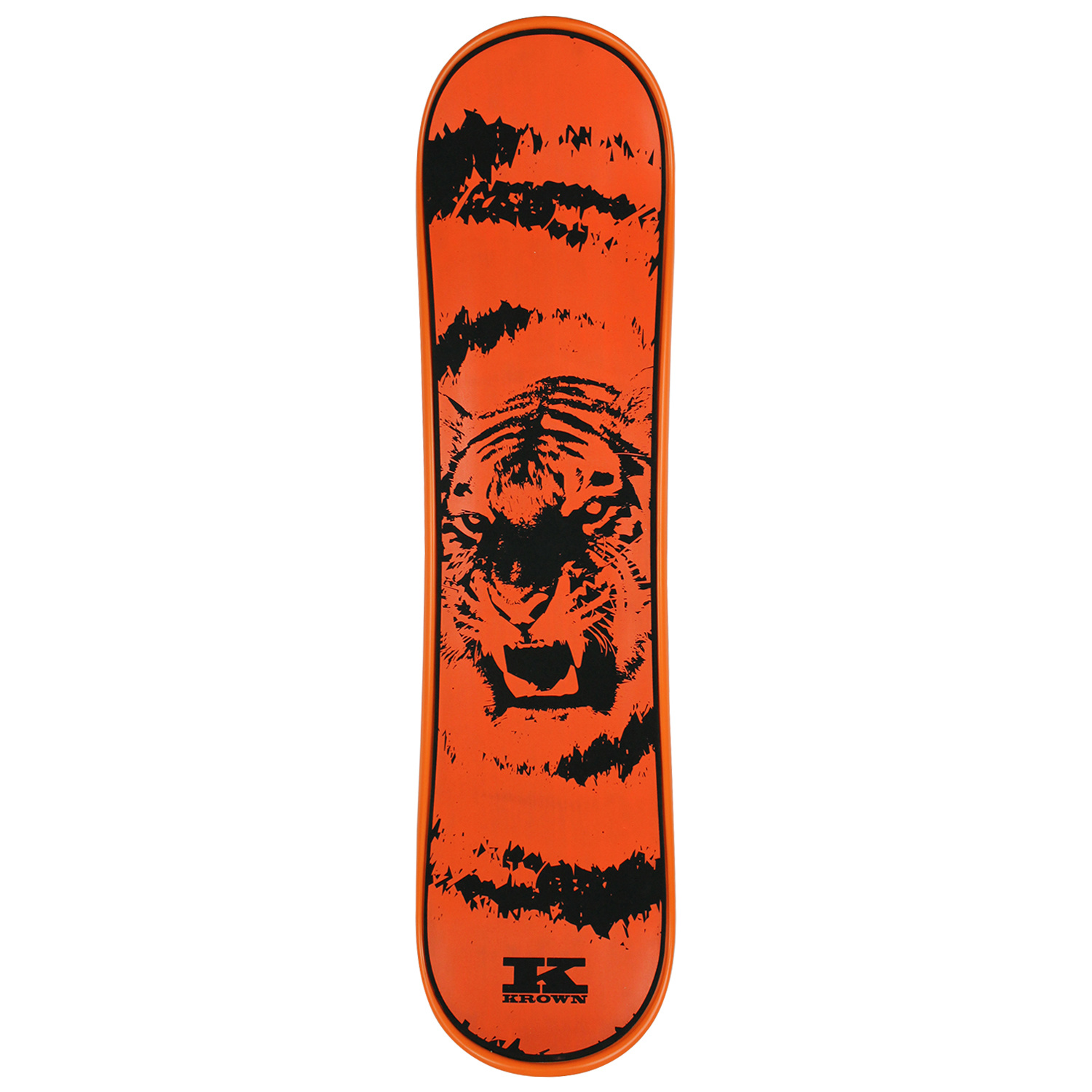 krown krown tiger orange 9in x 35in snow skate