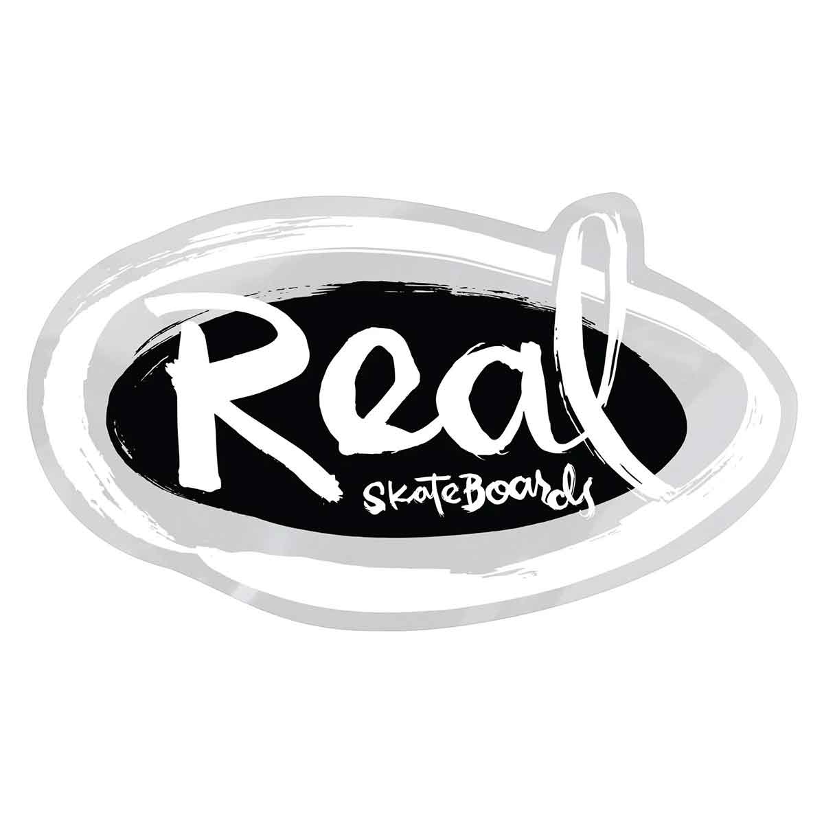 real oval by natas sticker