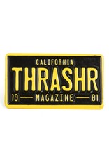 thrasher thrasher license plate lapel pin