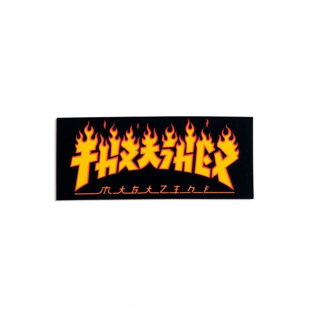 thrasher thrasher godzilla flame 3.5in sticker