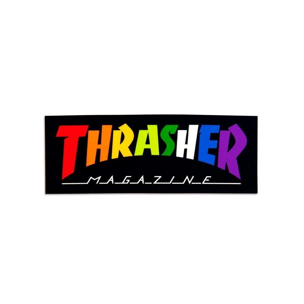 thrasher thrasher rainbow mag 4in sticker