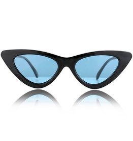 glassy glassy billie polarized black blue lens sunglasses