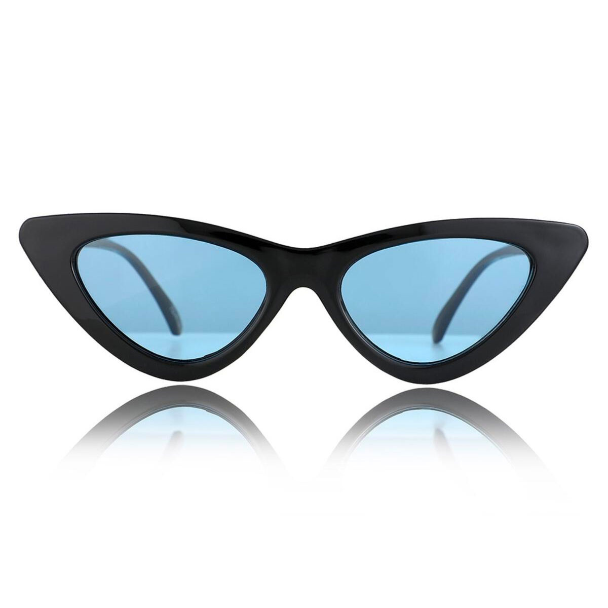 glassy glassy billie polarized black blue lens sunglasses